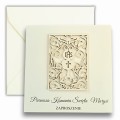 Zaproszenie komunia, eleganckie, personalizowane, efekt 3d + koperta
