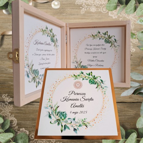 Pierwsza Komunia Święta, Pudełko na pieniądze  prezent od babci