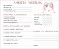 Księga gości serce na  ślub wesele  z ankietami personalizowana grawer  