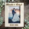 Ramka 15x21 na zdjęcia ślubne z datą i imionami