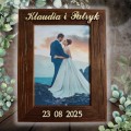 Ramka 15x21 na zdjęcia ślubne personalizowana, prezent na ślub