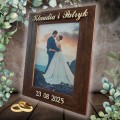 Ramka 15x21 na zdjęcia ślubne personalizowana, prezent na ślub