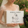 Księga gości na wesele ślub ANKIETA   DREWNIANA okładka  personalizacja
