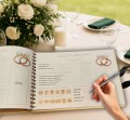 Księga gości wesele z ankietami drewniana okładka personalizowana