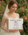 Księga gości wesele z ankietami drewniana okładka personalizowana
