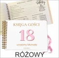 Księga gości na  18 urodziny  ANKIETA twarda okładka 100 stron 