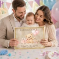 Księga Gości  na CHRZEST  100 stron   satynowa wstążka  Twarda okładka 